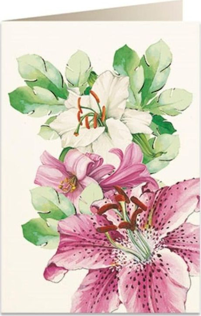 Kartolinë Tassotti B6 Lilies 5931, me zarf, shumëngjyrëshe