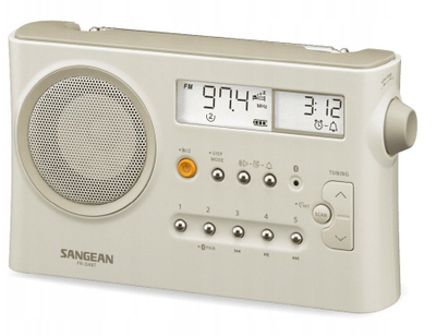 Радио за маса Sangean PR-D4 BT, SW MW LW FM, блутут, мат крем бела