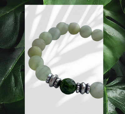Byzylyk Dar Chrysoprase Jade, dyngjyrëshe, 1 copë