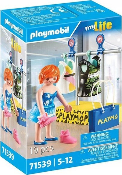 Set lojrash Playmobil My Life 71539, Clothing Stall, shumëngjyrësh