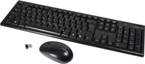 Set tastierë dhe mi LogiLink ID0104, wireless RF, layout QWERTZ, i zi