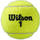 Top tenisi Wilson Roland Garros All Court, tub me 3 copë, me presion të lartë, të verdhë