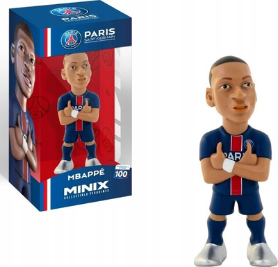 Figurinë koleksionare Minix Mbappé PSG, 12 cm, futboll, blu