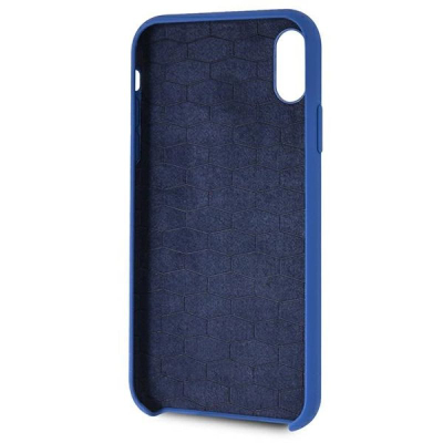 Maskë mbrojtëse BMW BMHCI61MSILNA, për iPhone Xr, silikon, blu navy