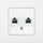 Prizë telekomunikuese Viko KARRE, RJ11 RJ45 Cat 5e, e bardhë