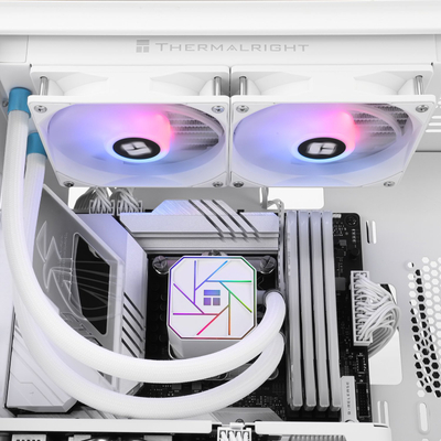 Ftohës uji CPU Thermalright Aqua Elite 240 ARGB V3, 240 mm, 2x 120 mm, i bardhë