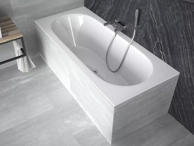 Vaskë ndërtuese Besco Vitae Slim 180, 200L, akril, e bardhë