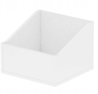 Kuti vinilesh Reloop Glorious Record Box Advanced 110, kapacitet 110 pllaka 12", MDF, e bardhë