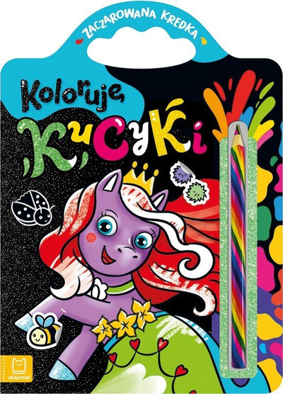 Libër ngjyrosjeje Enchanted Crayon I Color Ponies, me ngjitëse, me laps magjik ylber