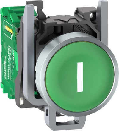 Kokë butoni wireless Schneider Electric Harmony XB4R ZB4RTA331, pa bateri, metal, jeshile