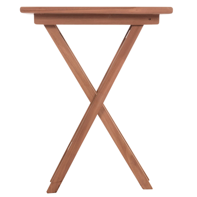 Tavolinë palosëse oborri Eris HM18118, dru teak, 60x60x75 cm, ngjyrë natyrale