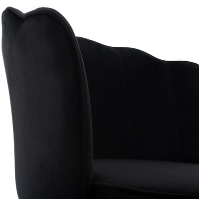 Stol velvet + metal 50×50×90 cm (HM8736.04), zezë