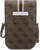 Çantë telefoni Guess 4G Neck Case Phone Bag, lëkurë Saffiano, me rrip rreth qafe, bezhë me ari