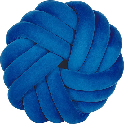 Jastëk dekorativ Beliani AKOLA, velvet, 30 x 30 cm, blu