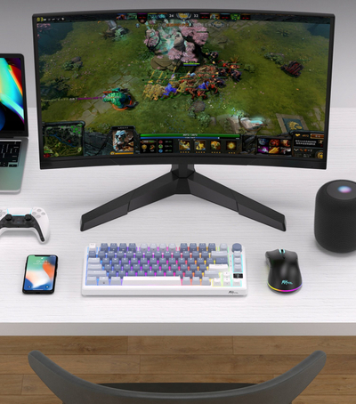 Tastierë mekanike RK Royal Kludge M75, 75%, RGB, wireless