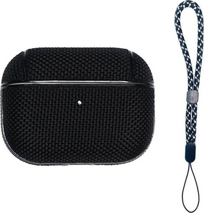Навлака Beline за школка на AirPods, за AirPods 3, со карабин, црна