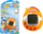 Lodër elektronike Tamagotchi Leantoys In an Egg Pet, ekran i vogël, varëse me toptha, portokall