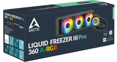 Ftohës Arctic Liquid Freezer III Pro 360 A-RGB, i zi