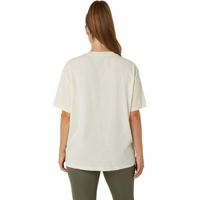 Спортска блуза Asics Logo Tee W 2032C843201, мешавина памук, брзо сушење, зелена