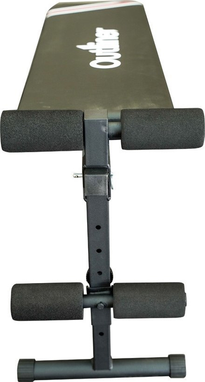 Stol për bark Outliner LS1201, i rregullushëm, i palosshëm, i zi