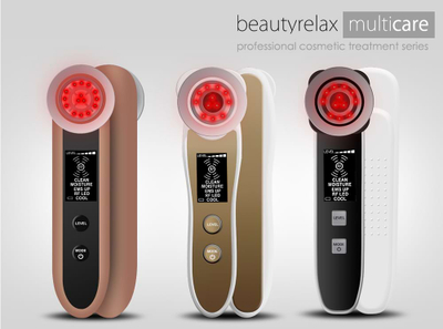 Pajisje galvanike për fytyrë BeautyRelax Multicare, 6 në 1, terapi LED, e bardhë