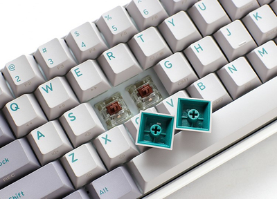 Tastierë lojërash Ducky One 3 Mist SF, RGB LED, Cherry MX Ergo-Clear, e hirtë