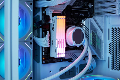 Modul i memories Kingston Fury Beast White RGB 32GB DDR5 5600 CL36, AMD EXPO