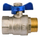Rubinet sferik Invena ZK-64-015, heavy type, 1/2", dorezë fluture
