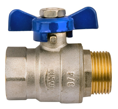 Rubinet sferik Invena ZK-64-015, heavy type, 1/2", dorezë fluture