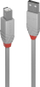 Kabllo Lindy USB-A - USB-B, 1m, e zezë
