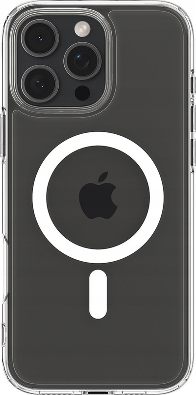 Mbrojtëse telefoni Spigen Crystal Hybrid MagSafe, iPhone 16 Pro Max, transparente, e bardhë