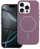 Kapak telefoni Glossy Mag Cover për iPhone 16 Pro, përputhet me MagSafe, plastikë PC, vjollcë