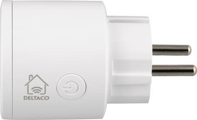 Prizë e mençur Deltaco Smart Home SH-P01, WiFi 2.4GHz, 10A, e bardhë