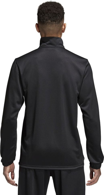 Bluzë trajnimi me mëngë t’gjata Adidas Core 18, për burra, XS, e zezë me të bardha