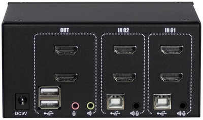Switch KVM  INTER-TECH AS-22HA, 2-porte, HDMI