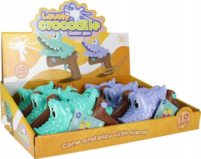 Пиштол за вода Mega Creative Water Gun Crocodile 514527, играчка за деца, зелен