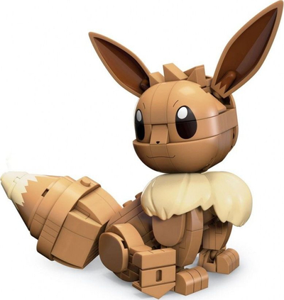 Lodra ndërtimi Mega Construx Pokémon Eevee, 200+ pjesë, 10 cm, multingjyrëshe