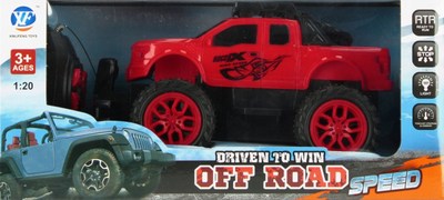 Makinë lodër off road me telekomandë Mega Creative, shkallë 1:20, me drita dhe avull, e kuqe ose e verdhë