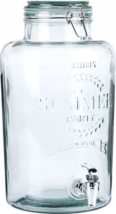 Enë për pije me rubinet Bonfire, për limonadë dhe kokteje, transparente
