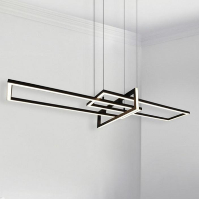 Lampë varëse LED Trio Lighting Salinas, 3000 K, mat, e zezë