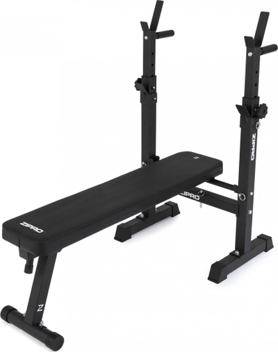 Stol i drejtë fitnesi Zipro Core, 230kg, 70 - 105 cm, i zi