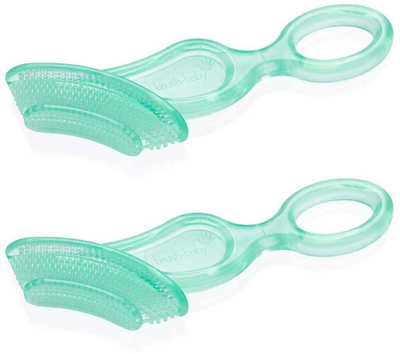 Furça dhëmbësh përtypshme Brush-Baby Chewable, set 2 copë, silikon, për bebe