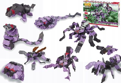 Set ndërtimi Yoshiritsu LaQ Animal World Toxic Organism L007087, 8 modele, për kalamaj