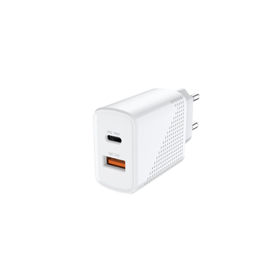 Karikues muri Savio LA-04, 1x USB A, 1x USB C, 3A, i bardhë