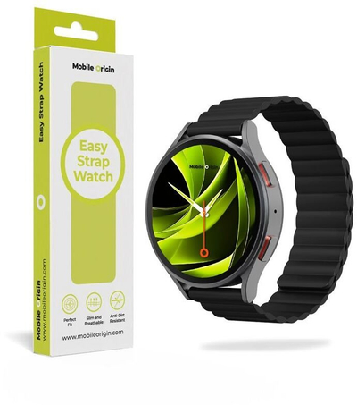 Паметна каишка за часовник Mobile Origin Easy Strap Watch, магнетна, 20 mm, црна