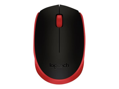 Maus Logitech M171 - Wireless, e zezë/kuqe