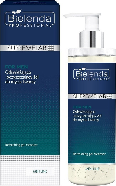 Xhel larës fytyre Bielenda Supremelab IS Men Line, pastron dhe freskon, 200 ml