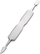 Shtytës kutikulash Omi Pro-Line Hoof P38, dypalësh, çelik inox, argjendtë