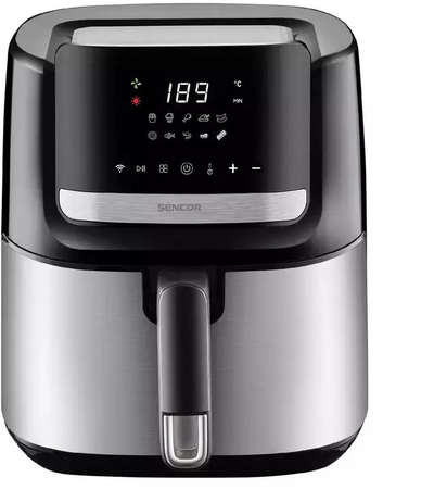 Fritezë me ajër të nxehtë Sencor SFR6600SSEUE3, 6.5L, kontroll smart, e zezë inoks