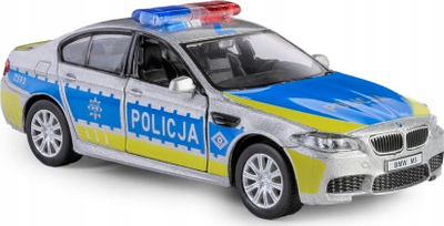 Model makine Daff BMW M5 Police, veturë policore, dekorative, shumëngjyrëshe